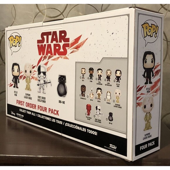 Funko Pop! Star Wars Costco First Order 4 Pack Kylo Exclusive Glows In The Dark - Picture 3 of 11